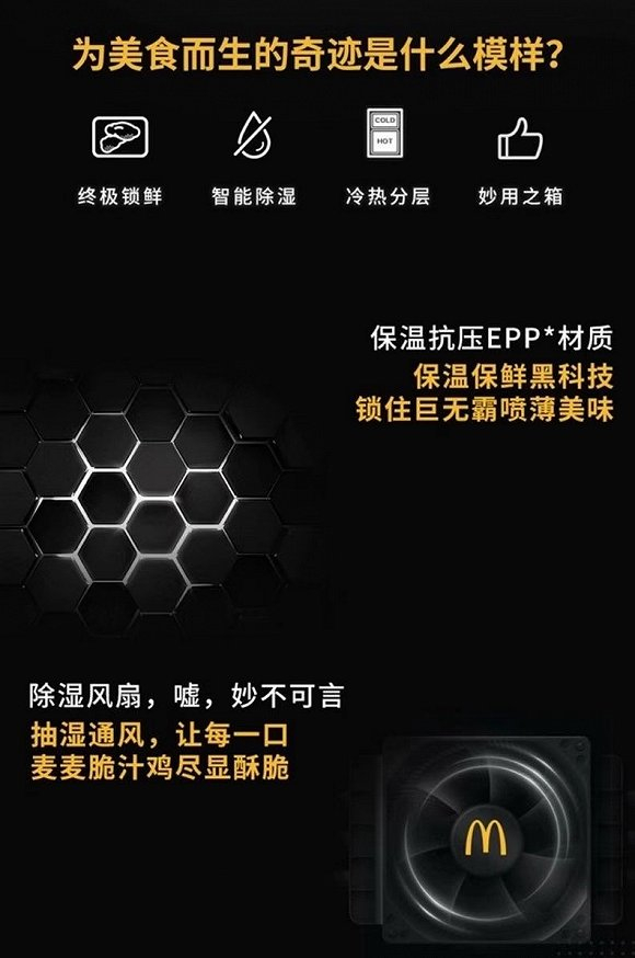 麦乐送真箱 图片来源:麦当劳