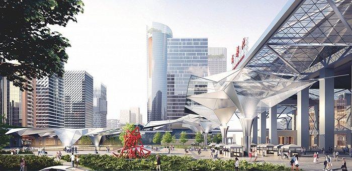 火车北站效果图
