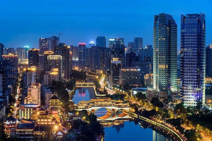 成都九眼桥夜景,图源:站酷