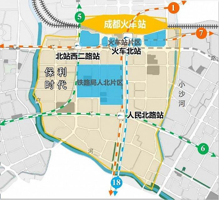 人北CBD轨道交通覆盖,图源:掌上金牛