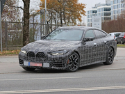 配有M运动套件 全新宝马4系Gran Coupe路试谍照曝光