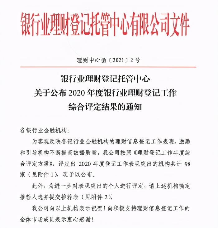 连续四年！洛阳银行荣获银行业理财登记优秀银行