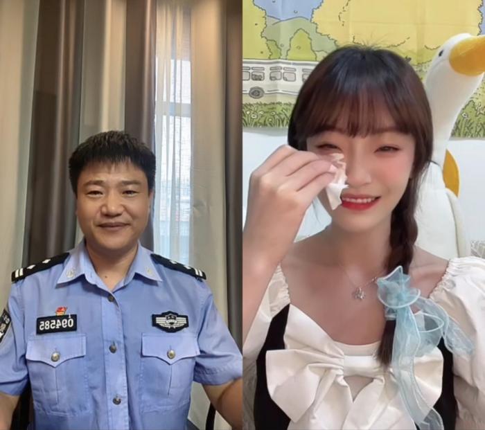 陈国平在连麦时,遇到一位有被诈骗经历的女主播。直播视频截图