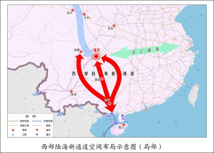 平陆运河一旦开通,将打通广西的“任督二脉”。图自《西部陆海新通道总体规划》