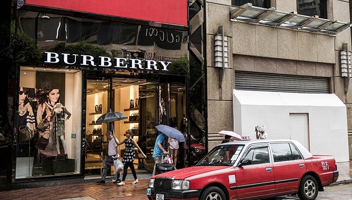 Burberry香港罗素街铺位 图片来源:Bloomberg