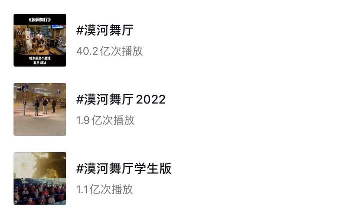 《漠河舞厅》在抖音的播放量(图片来源:抖音APP截图)