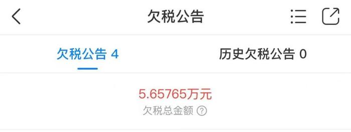 准格尔旗北方化工有限责任公司欠税公告 图片来源:天眼查