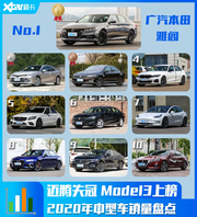 中型车销量TOP10