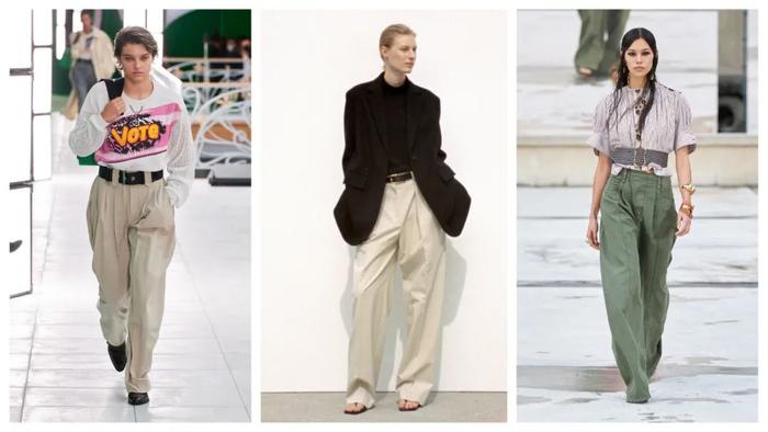 从左到右:Louis Vuitton/The Row/Chloé