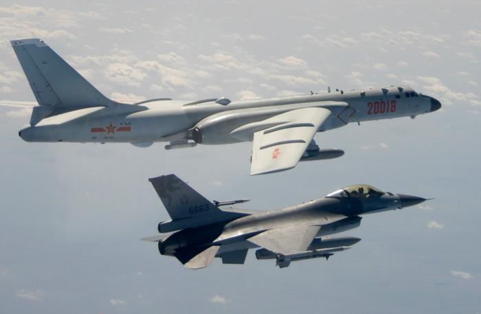 台军在推演中,机队以F-16V为主 图源:社交媒体