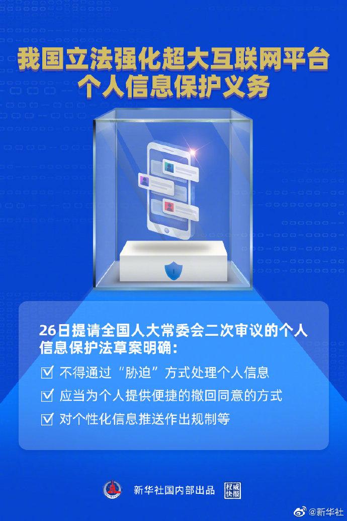 不让数据在超级平台前“裸奔”！我国立法强化超大互联网平台个人信息保护义务