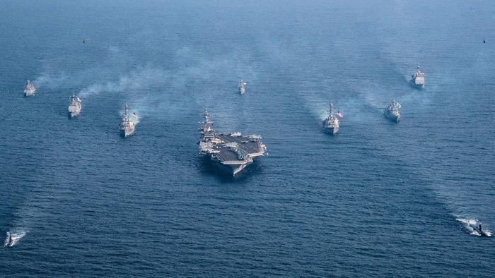美国海军航母编队(资料图)