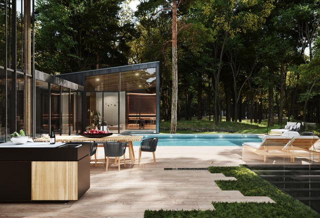 阿斯顿马丁跑到深山盖木屋,5000万人民币一栋