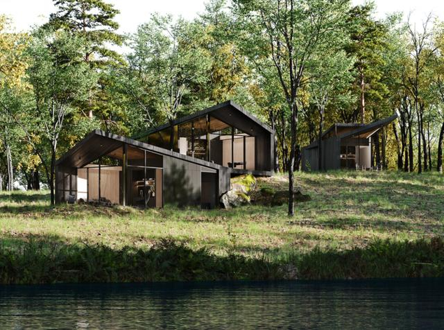 阿斯顿马丁跑到深山盖木屋,5000万人民币一栋