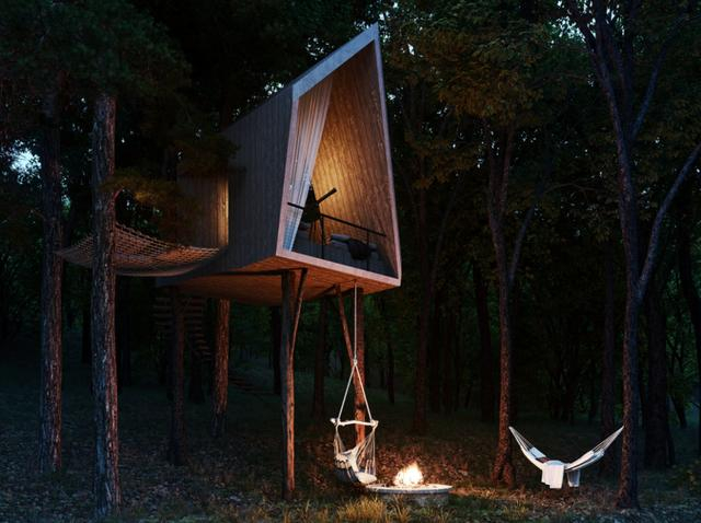 阿斯顿马丁跑到深山盖木屋,5000万人民币一栋