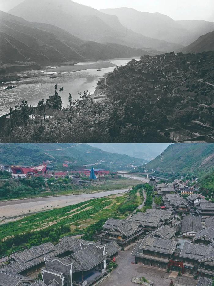 上图:1975年6月24日拍摄的贵州遵义市习水县土城镇 (周浩荣 摄)