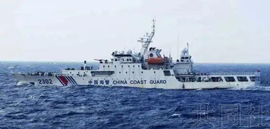 报道称2021年12月中国海警船驶入了钓鱼岛附近,图源:共同社引自日本第11管区海上保安总部