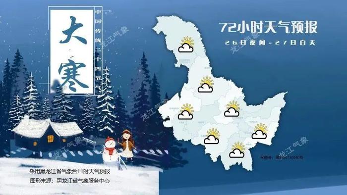 最新发布！今天下午到27日白天黑龙江省天气预报