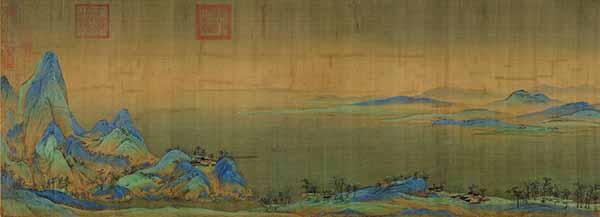 北宋 王希孟 《千里江山图》局部 故宫博物院藏