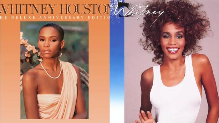 左右分别为Whitney Houston第一和第二张专辑