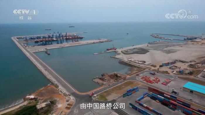 赤道几内亚巴塔港 图截自央视