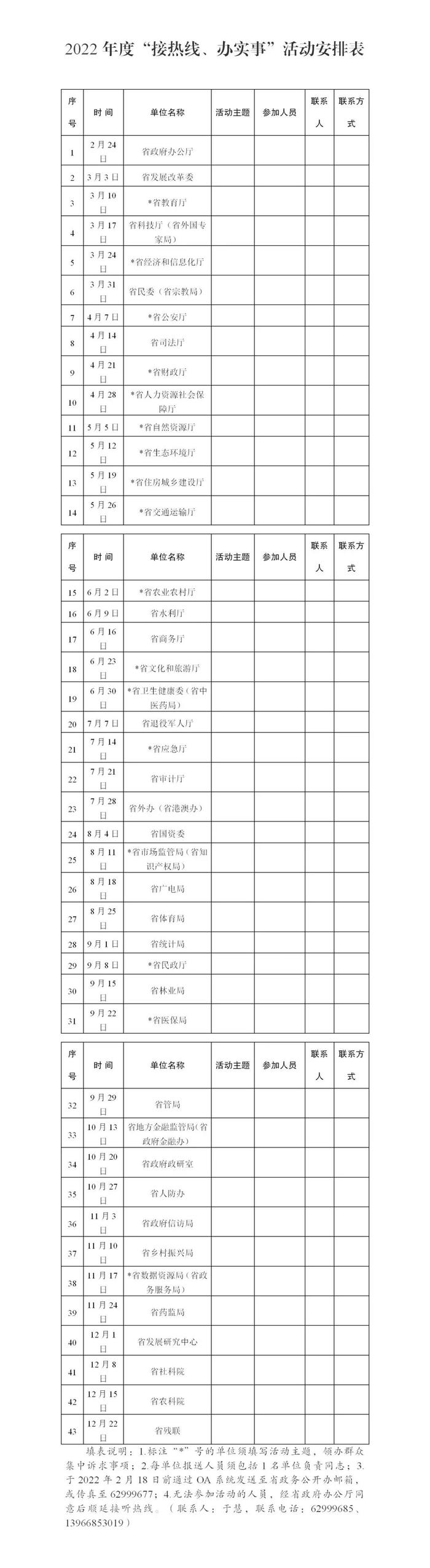 安徽：43个省直部门负责人将接听12345热线电话