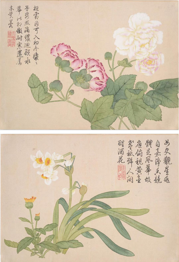 山水花卉圖 B2124009《山水花卉神品册三》清代画家恽寿平高清作品– 高清名画