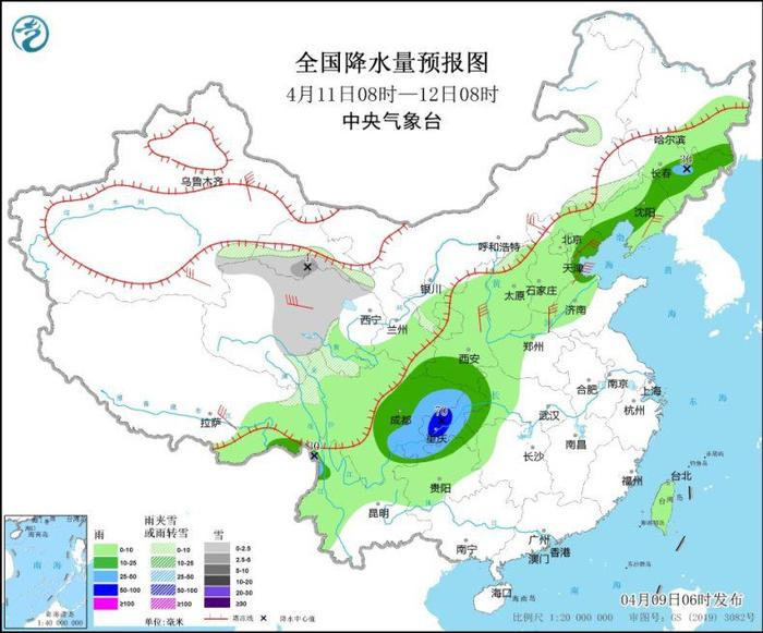 较强冷空气将影响我国  青藏高原有雨雪