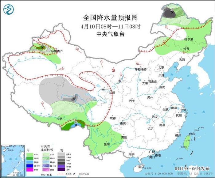 较强冷空气将影响我国  青藏高原有雨雪