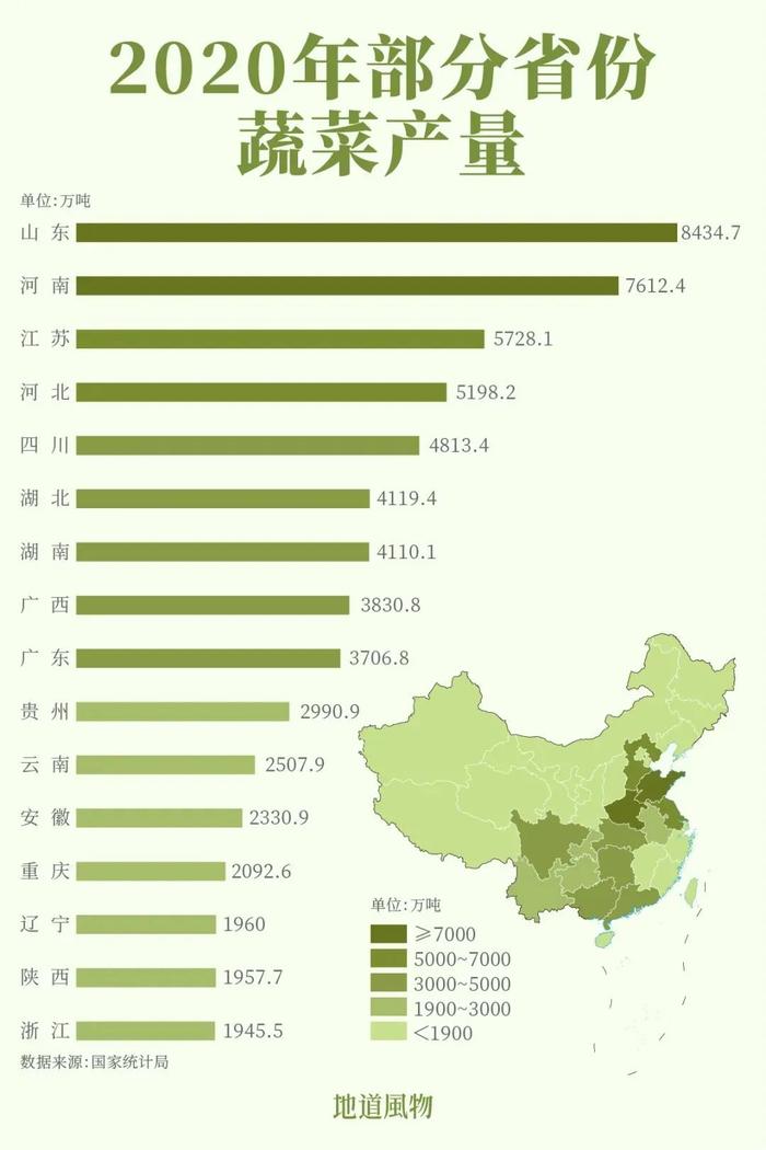 周末时光｜助力你的“囤菜大业”，中国蔬菜大省们到底有多猛？