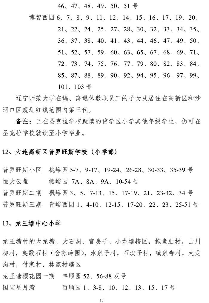 征求意见！高新区学区划分方案