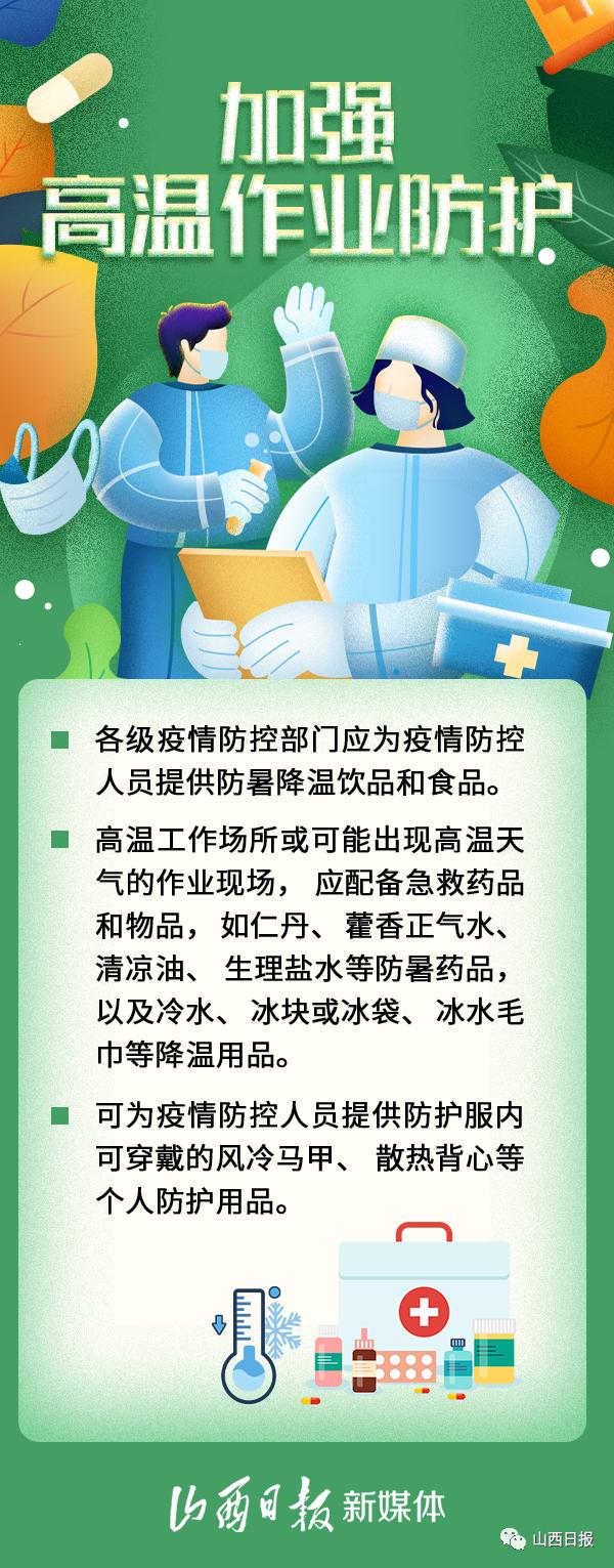 海报丨温馨提示：疫情防控人员需加强高温作业防护