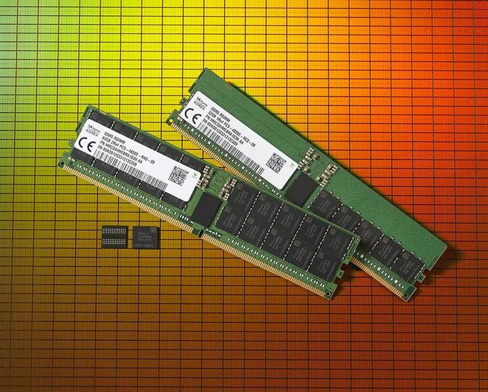 全球首款DDR5 DRAM模块 图源:SK海力士