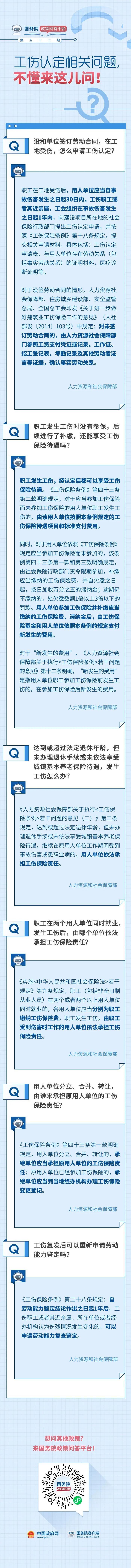 这些情况算工伤吗，怎么认定？政府权威解答来了