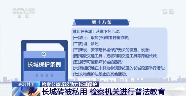 【央视·法治在线】助力古文化遗产保护！检察机关公益诉讼给长城保护带来这些变化