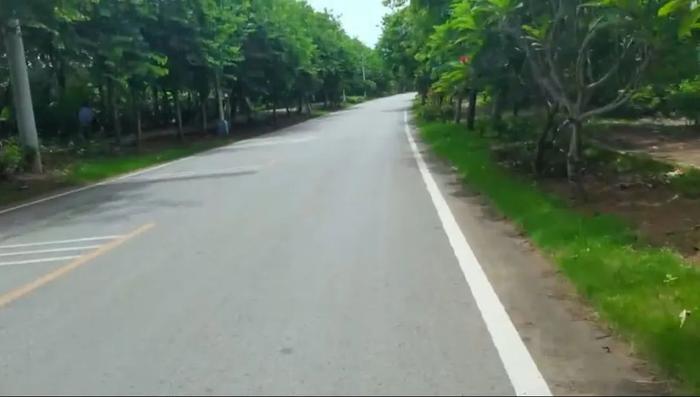 ▲7月17日,涠洲岛上空荡的环岛公路。 受访者供图