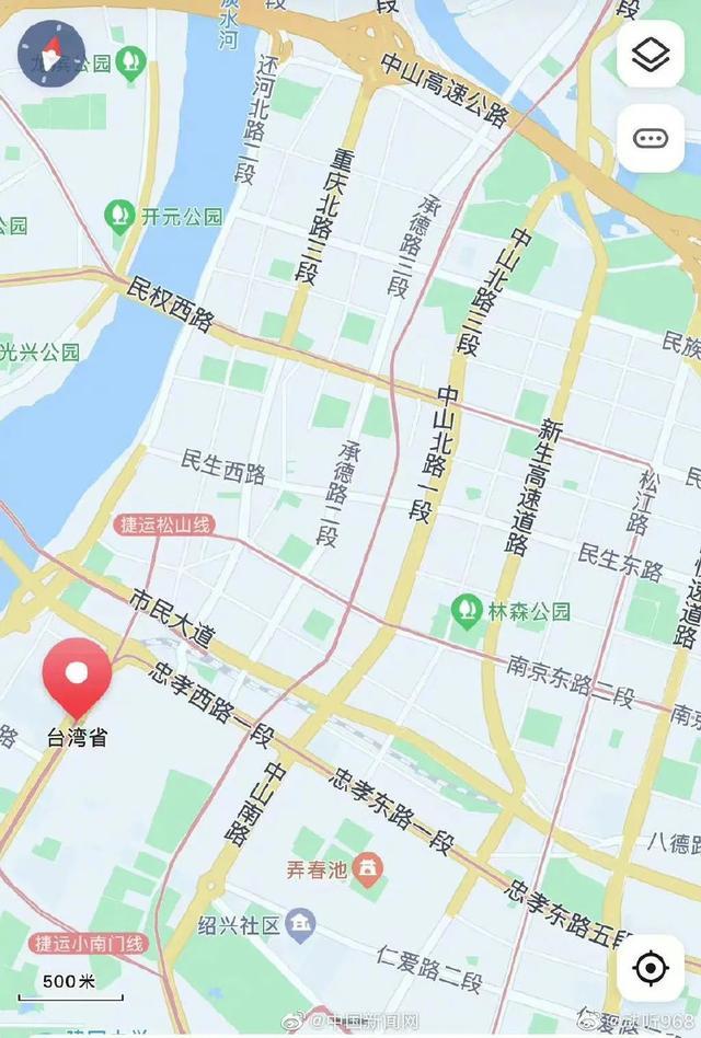 热搜爆了！地图已可显示台湾省每个街道，网友：都是大陆城市的名字……