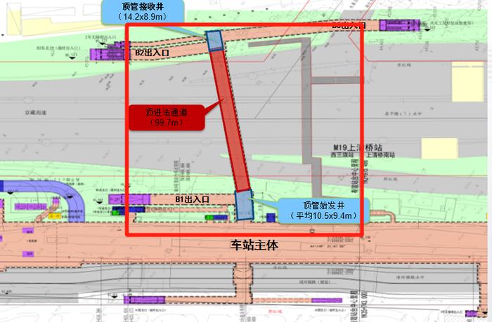 下穿京藏高速！昌平线南延上清桥站出入口通道贯通！