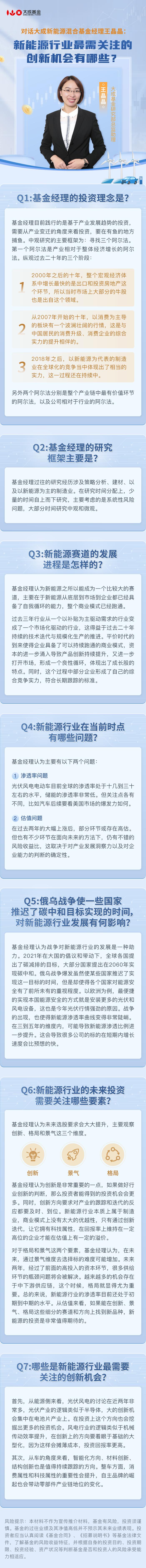 对话基金经理 | 新能源最需关注的创新机会有哪些？