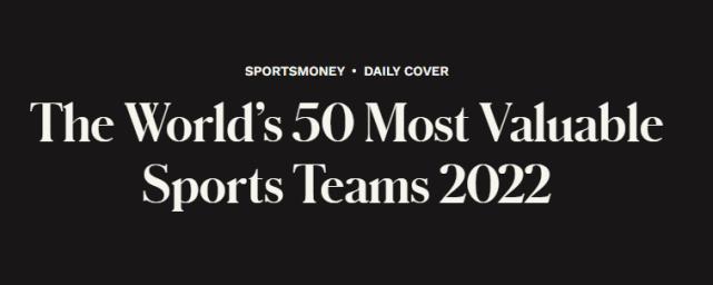 The World's 50 Most Valuable Sports Teams 2022