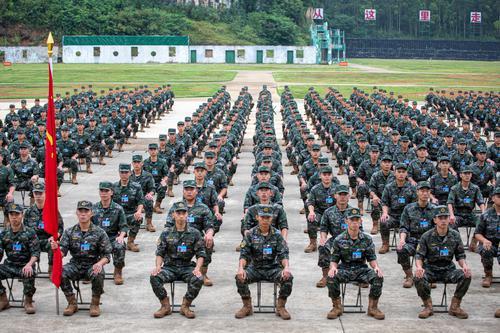 武警广西总队：号角响起  千余名新兵正式开训