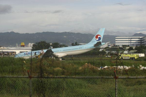 韩媒：大韩航空一客机在菲律宾着陆时偏出跑道 无人受伤