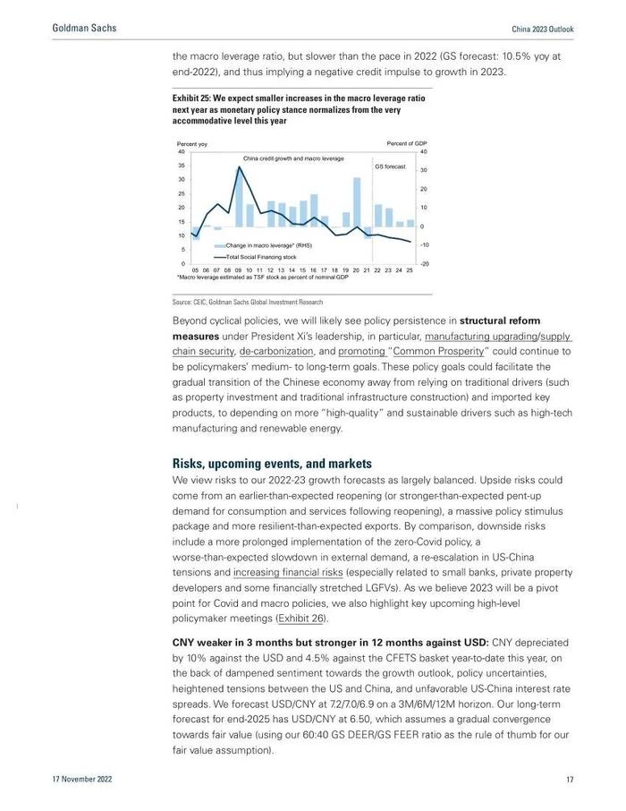 高盛1.6万字报告：中国2023年宏观展望（中英对照）