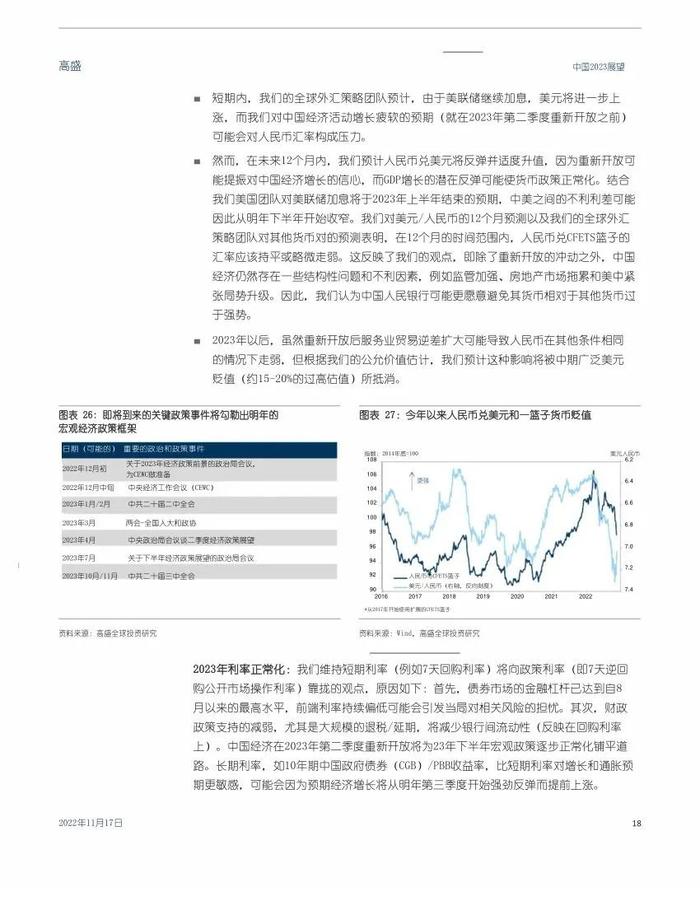 高盛1.6万字报告：中国2023年宏观展望（中英对照）