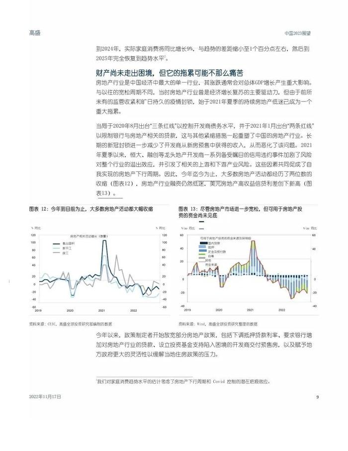 高盛1.6万字报告：中国2023年宏观展望（中英对照）