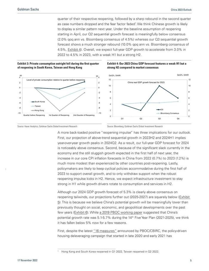 高盛1.6万字报告：中国2023年宏观展望（中英对照）