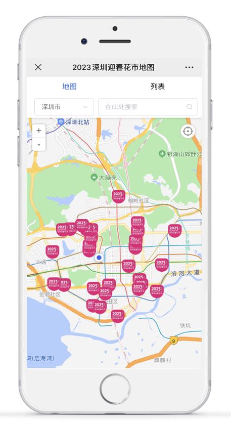 深圳迎春花市有线上地图了！