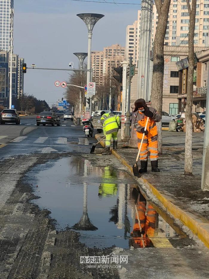 急剧上升！今日最高气温3℃ 48小时内断崖下降至-26℃！丨哈市将迎罕见降雪与冻融天气，城管部门提前部署