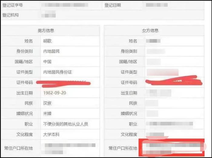 吃个瓜把胡歌夫妇身份证号都扒出来了，就离谱！