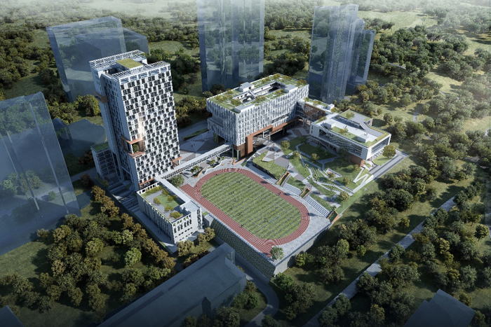 深职院新校区建设迎来新进展,实训楼、宿舍楼主体结构封顶
